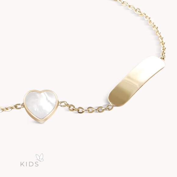 Zlatna narukvica Cute Heart