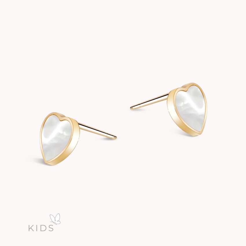 Zlatne naušnice Happy Heart