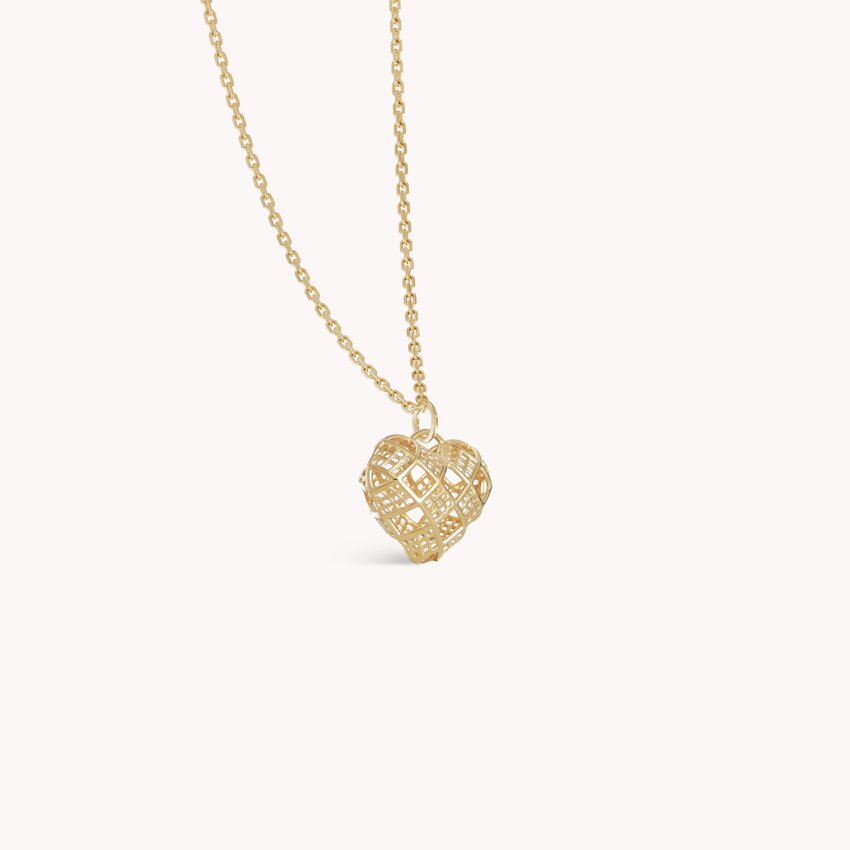 Zlatna ogrlica Unique Heart