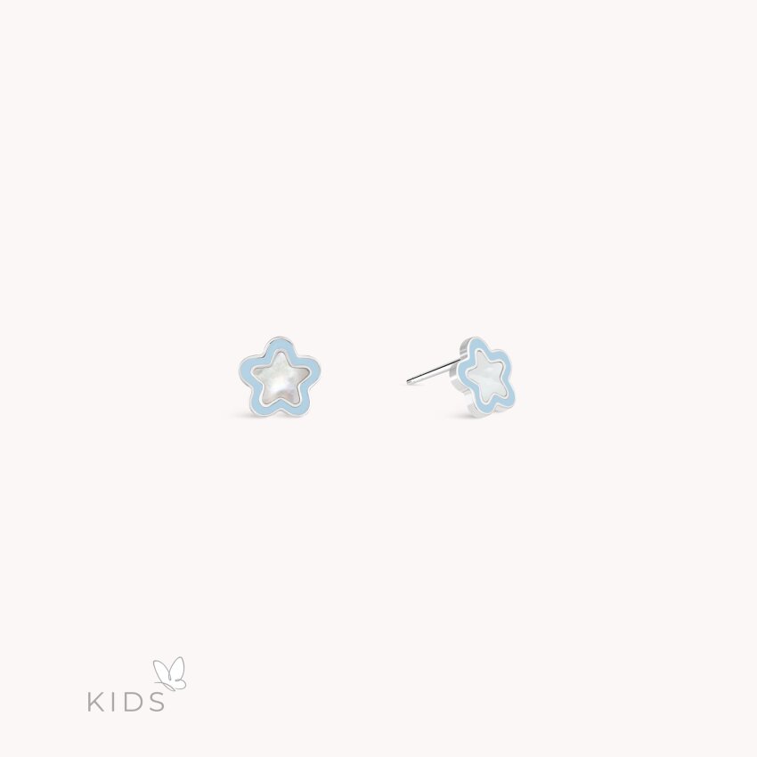 Zlatne naušnice Blue Star