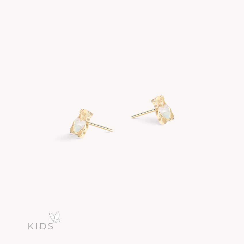 Zlatne naušnice Lovely Bear