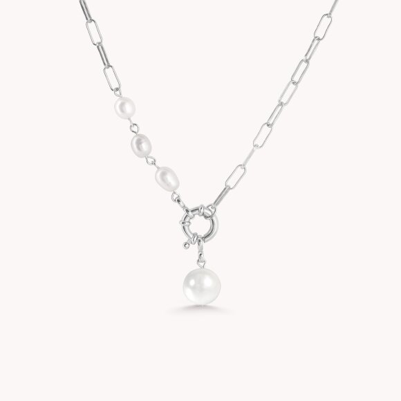 Srebrna ogrlica Modern Pearl