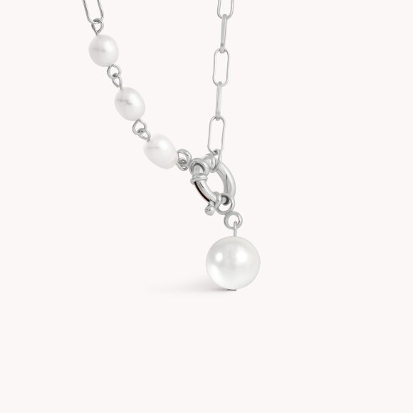 Srebrna ogrlica Modern Pearl