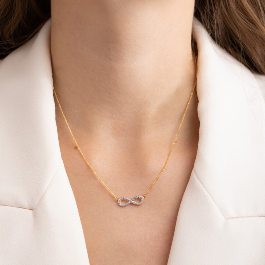 Zlatna ogrlica Infinity