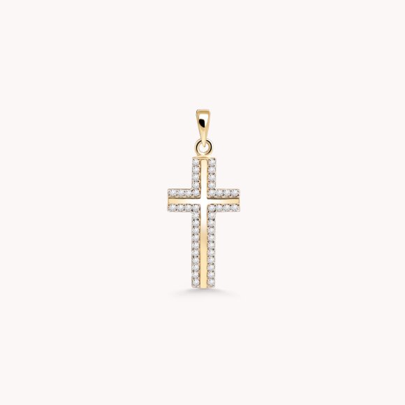 Zlatni privjesak Cross