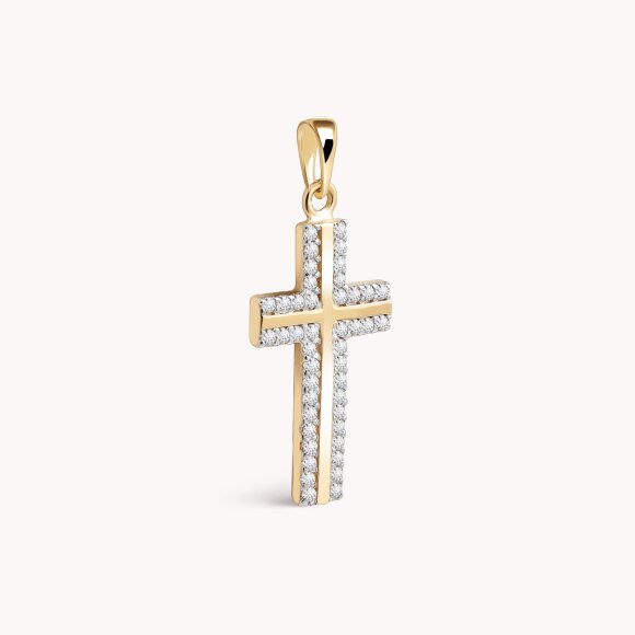 Zlatni privjesak Cross