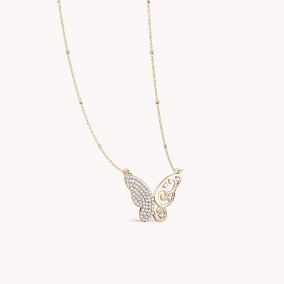 Zlatna ogrlica Dreamy Butterfly