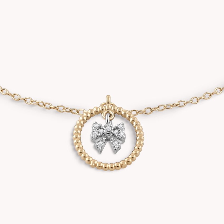 Zlatna narukvica Glossy Bow