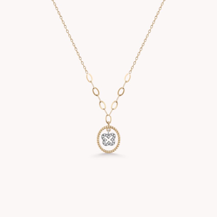 Zlatna ogrlica Glossy Butterfly