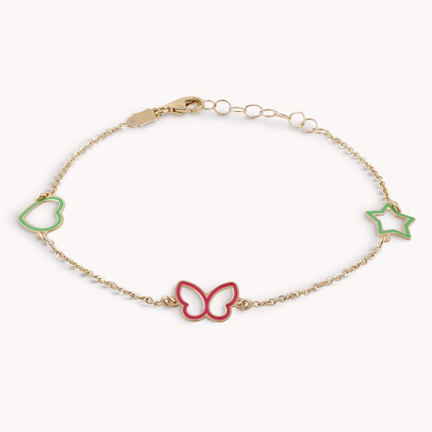 Zlatna narukvica Happy