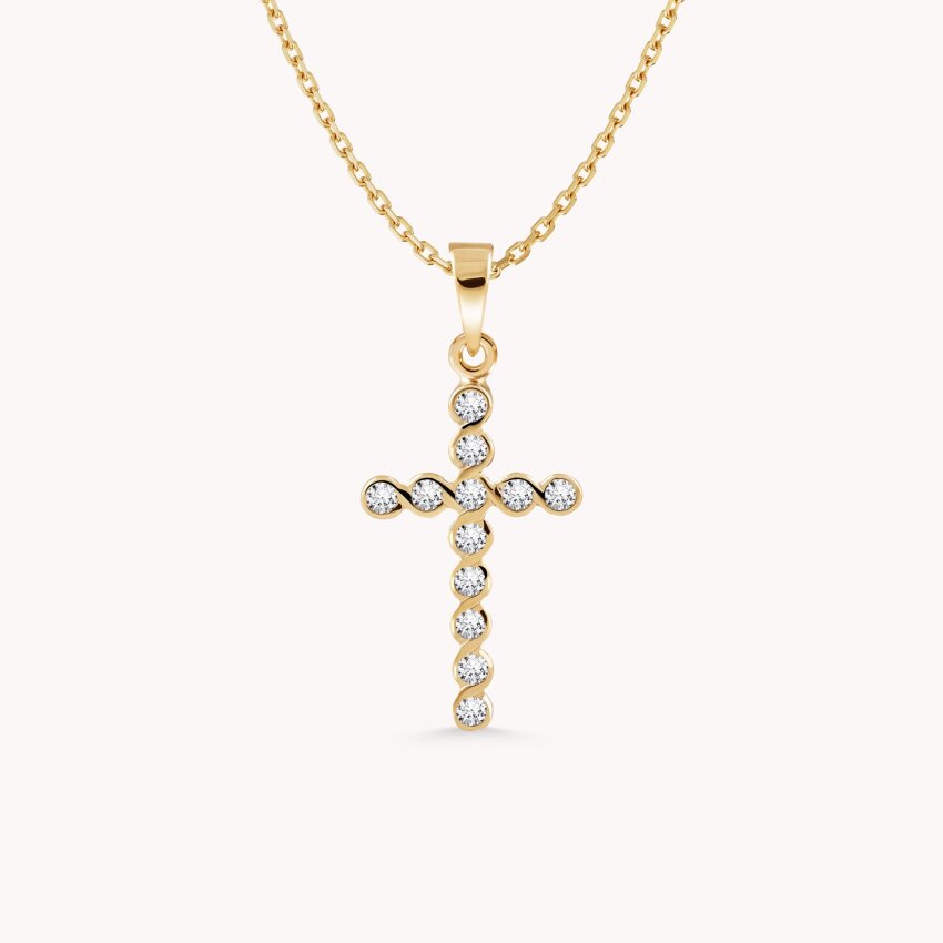 Zlatni privjesak Cross