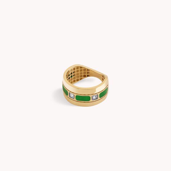 Zlatni prsten Green Detail
