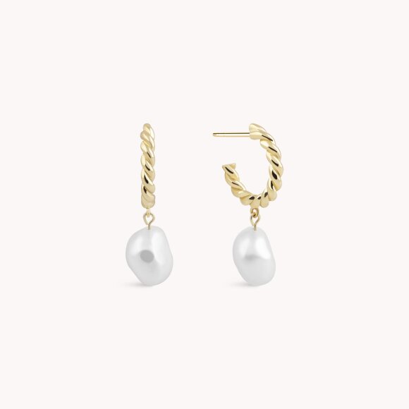 Srebrne naušnice Elegant Pearls