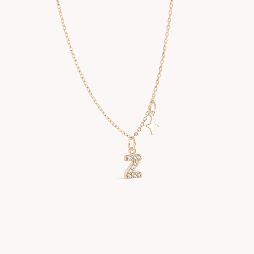 Zlatna ogrlica Shiny Letter Z