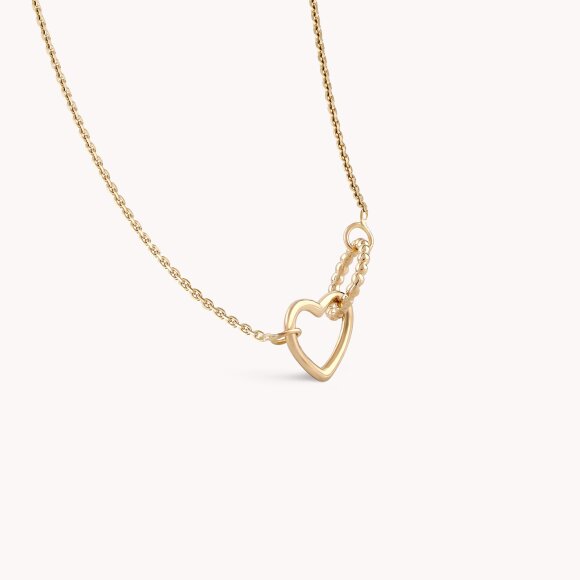 Zlatna ogrlica Shiny Heart
