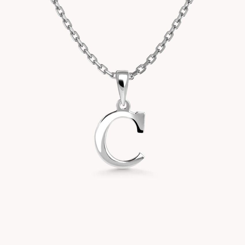 Zlatni privjesak Letter C