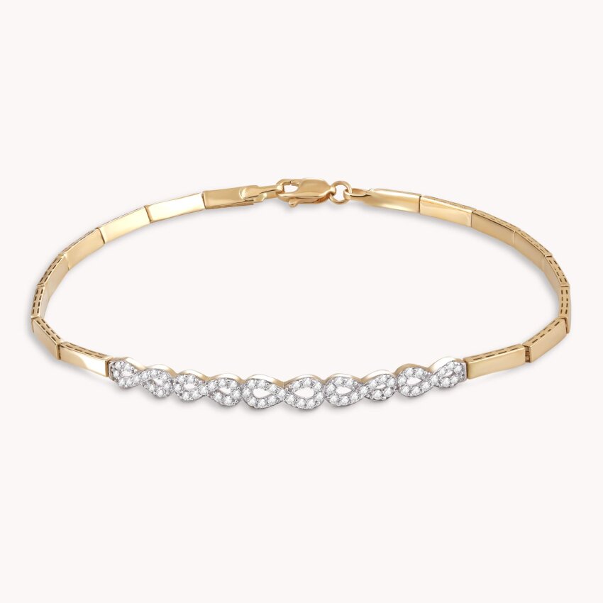 Zlatna narukvica Infinity