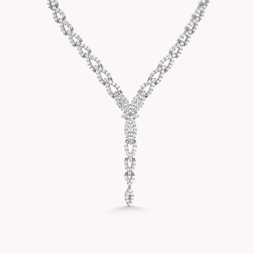 Zlatna ogrlica Royal Leaf