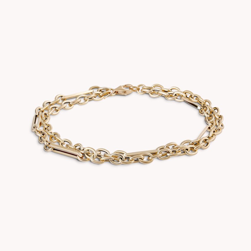 Zlatna narukvica Gold Block