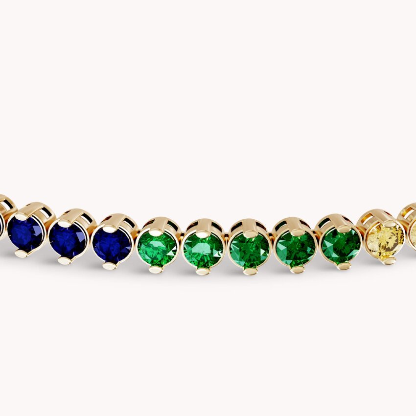 Zlatna narukvica Colorful Sparkle