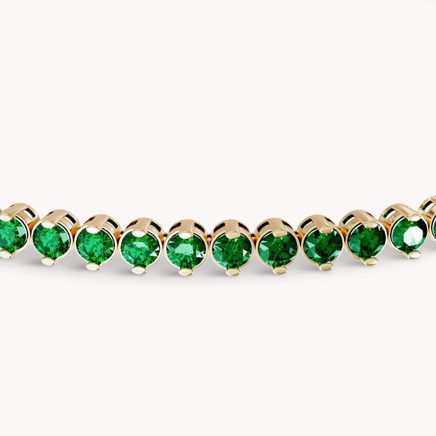 Zlatna narukvica Green Sparkle