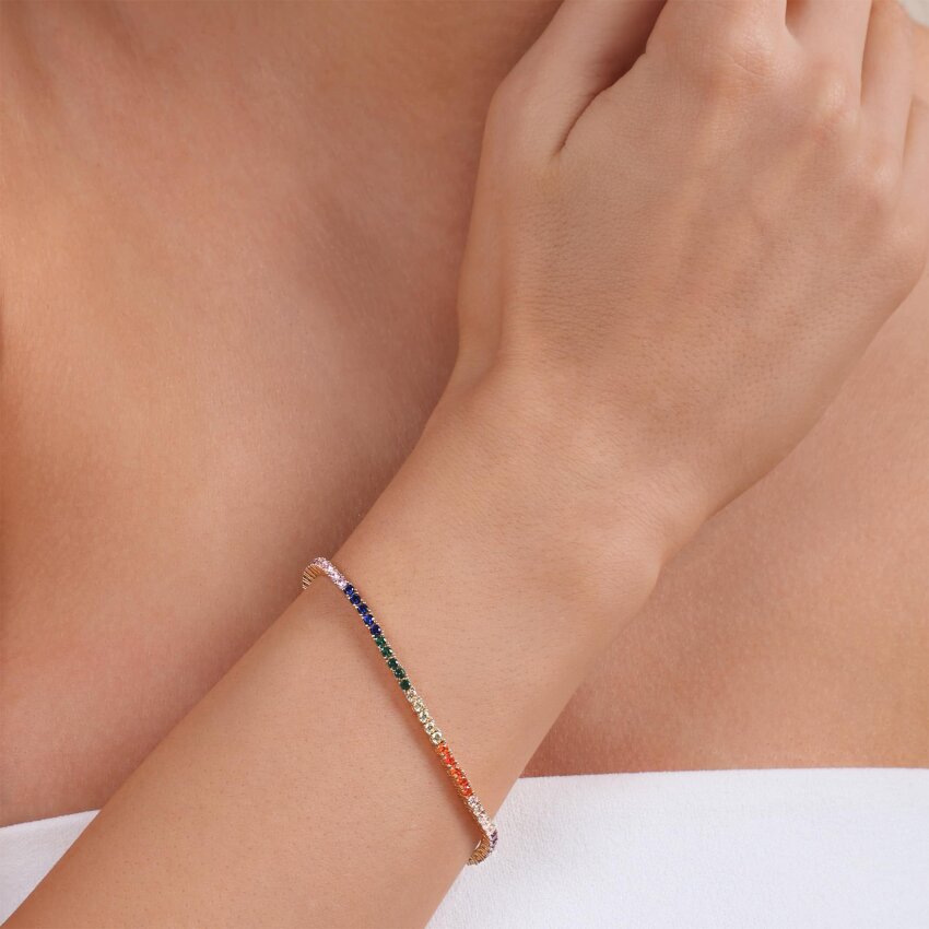 Zlatna narukvica Rainbow Splendor