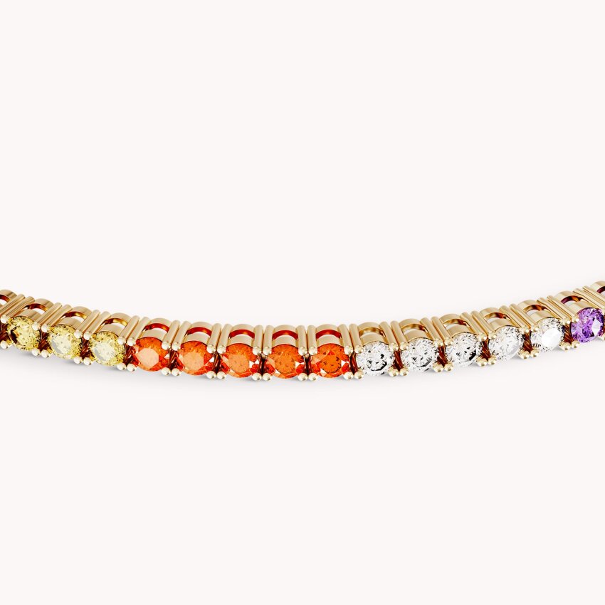 Zlatna narukvica Rainbow Splendor