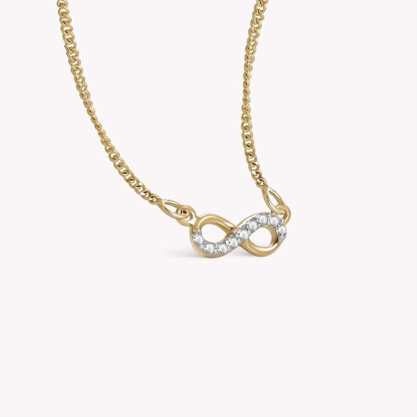 Zlatna ogrlica Infinite Light