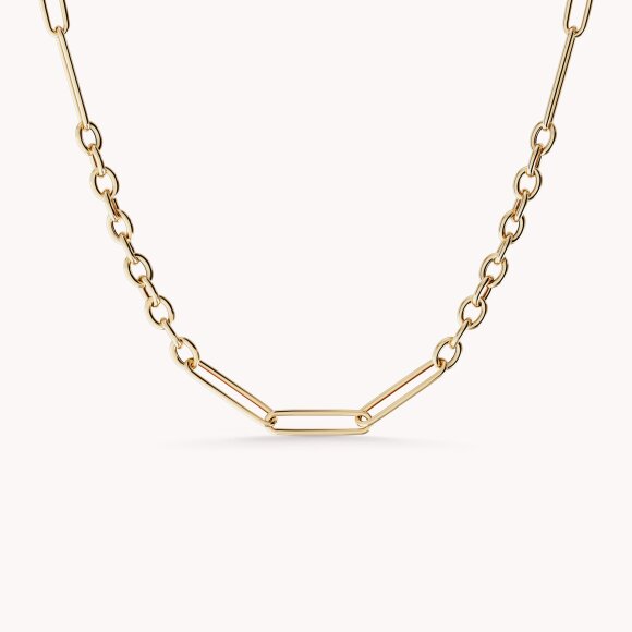 Zlatna ogrlica Paperclip Chain