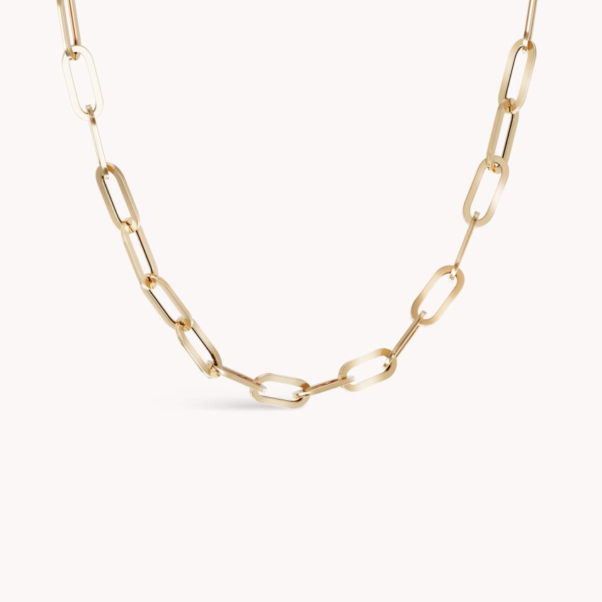 Zlatna ogrlica Full Paperclip