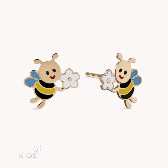 Zlatne naušnice Honey Bee