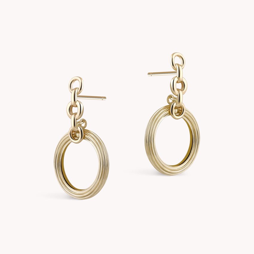 Zlatne naušnice Chained Links