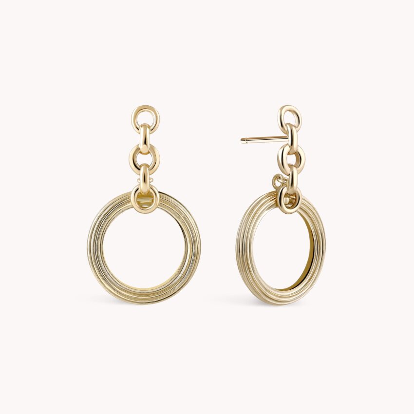 Zlatne naušnice Chained Links