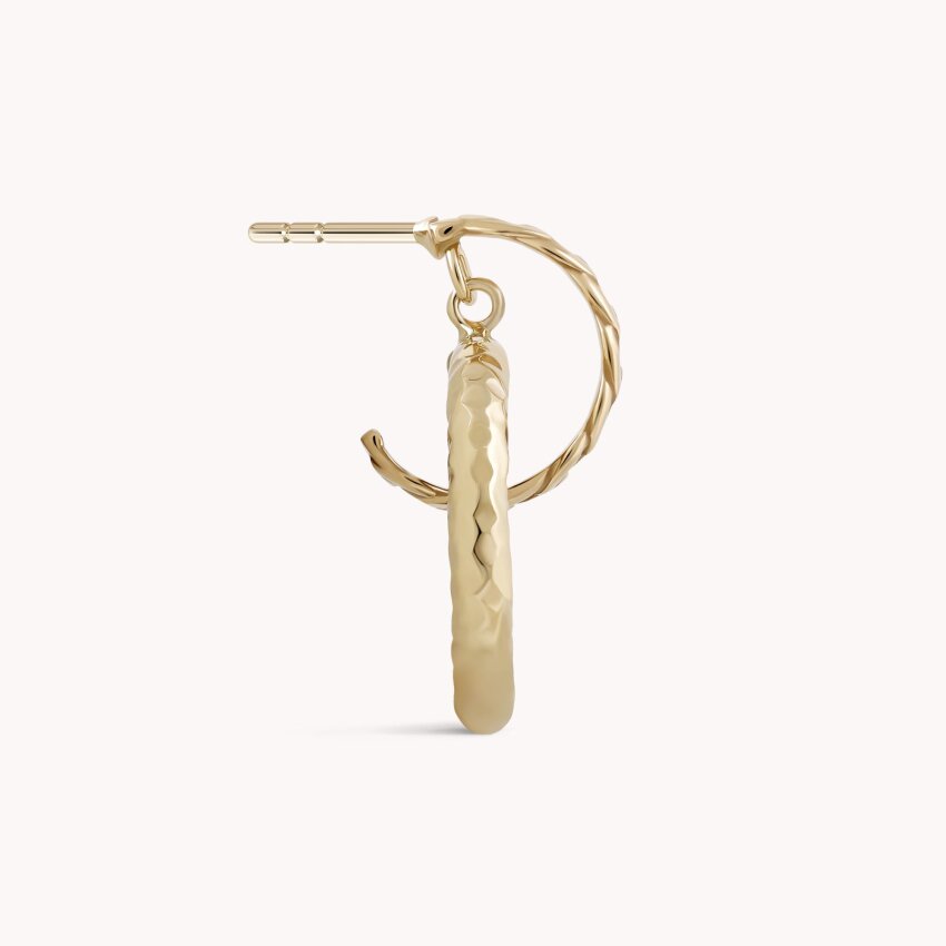 Zlatne naušnice Elegant Classic Link