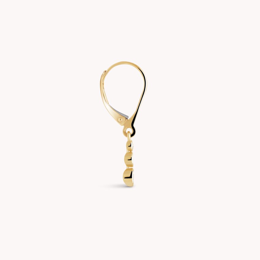 Zlatne naušnice Viseći detalji