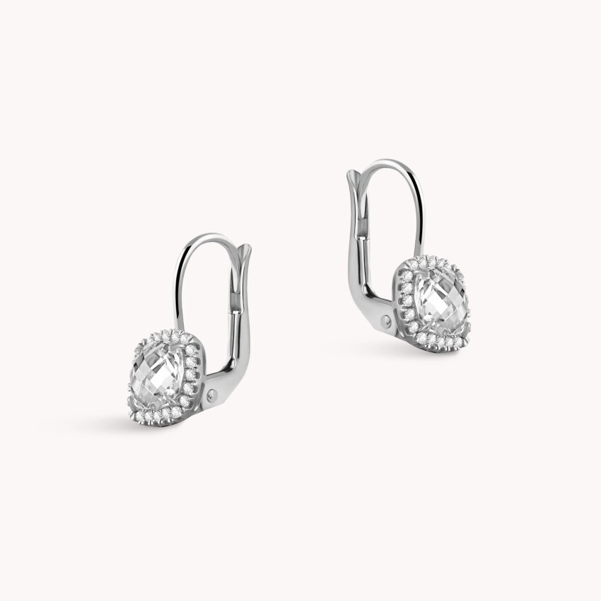 Zlatne naušnice Otmjenost Bijelo zlato