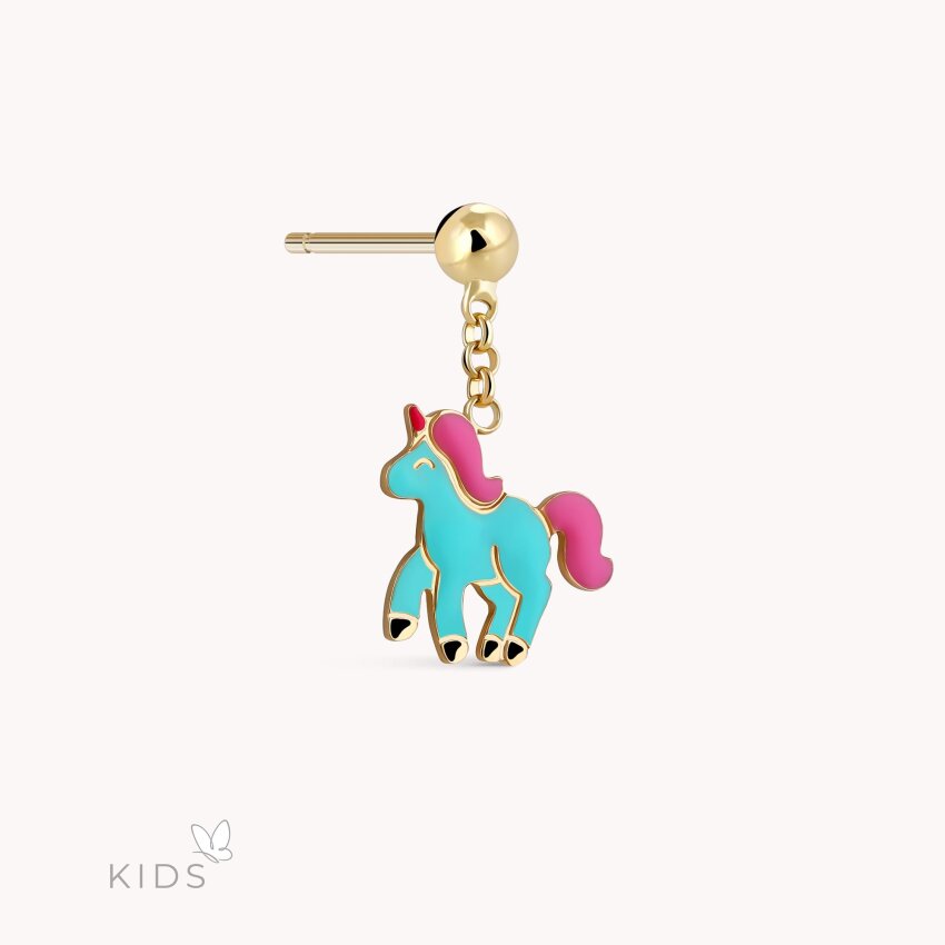 Zlatne naušnice Jednorog