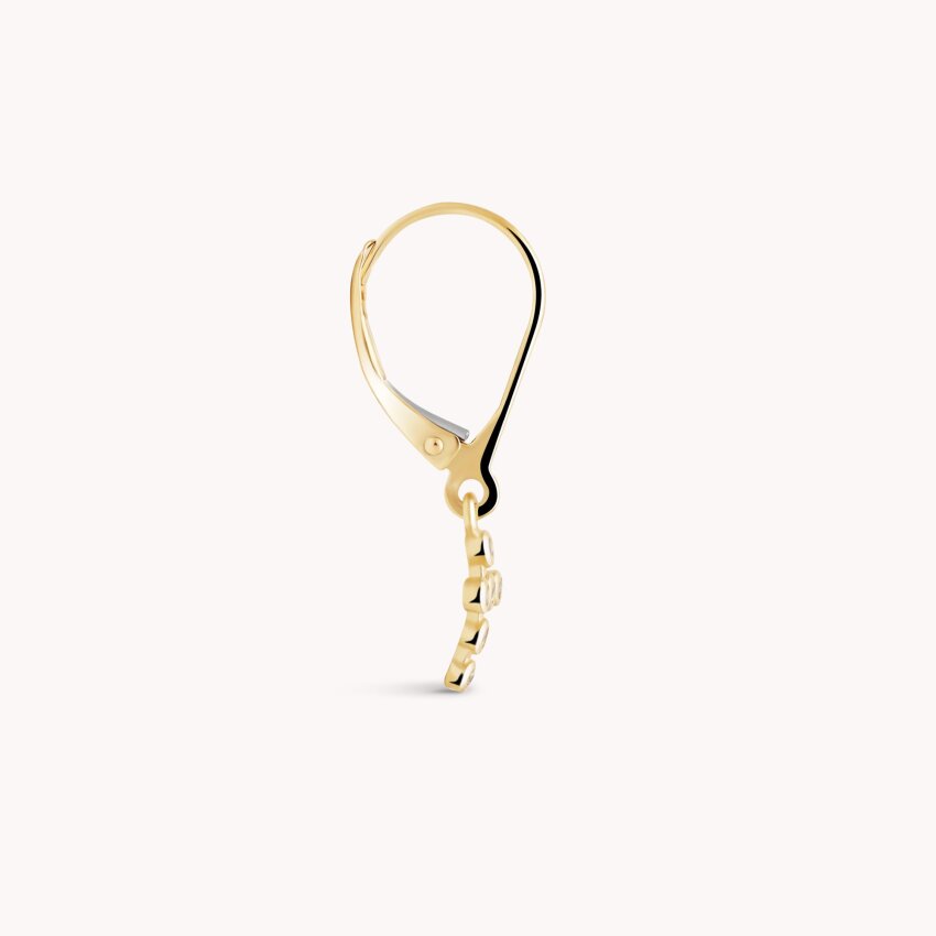 Zlatne naušnice Križ sa svjetlucavim detaljima