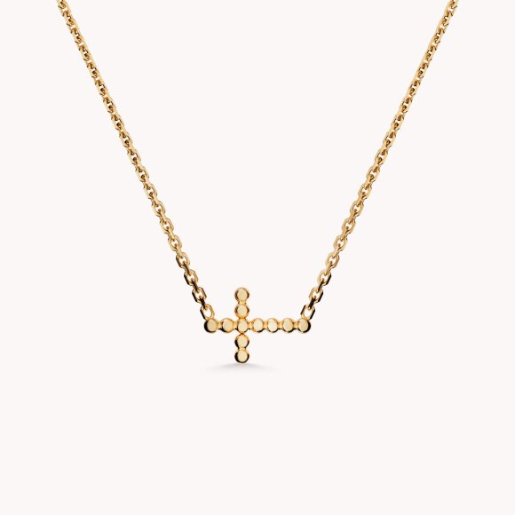 Zlatna ogrlica s privjeskom križa