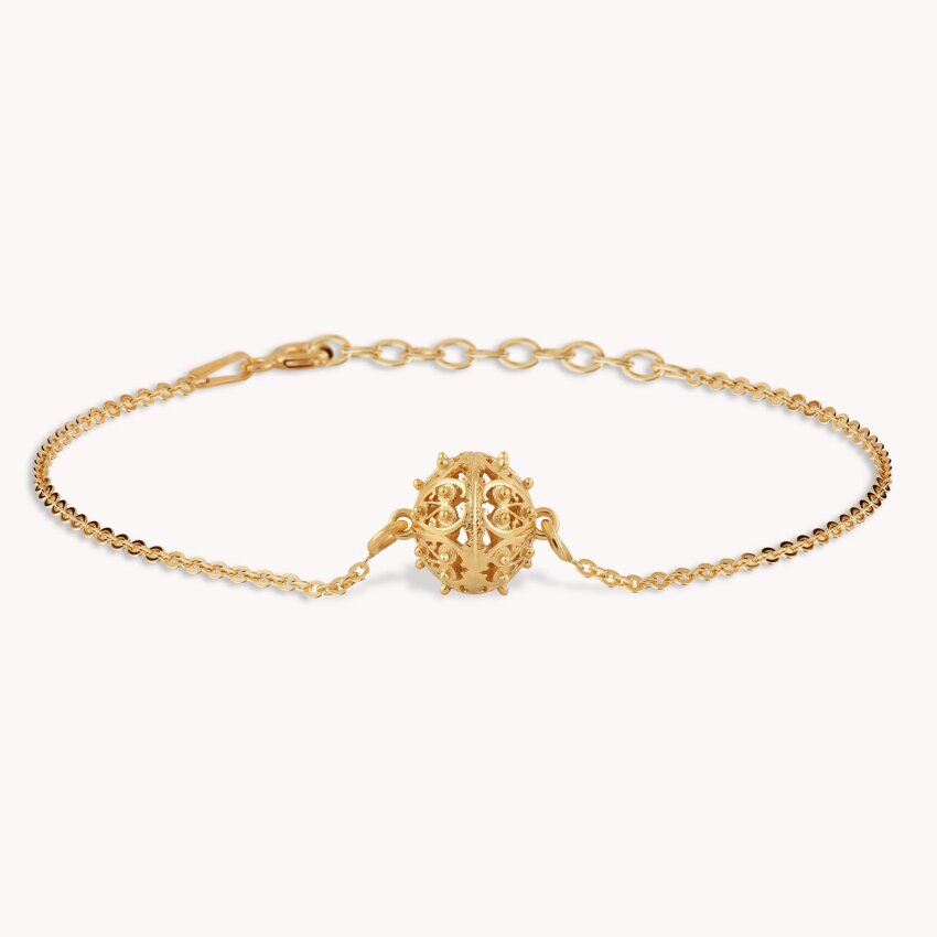 Srebrna narukvica Šibenski botun 18kt Pozlata