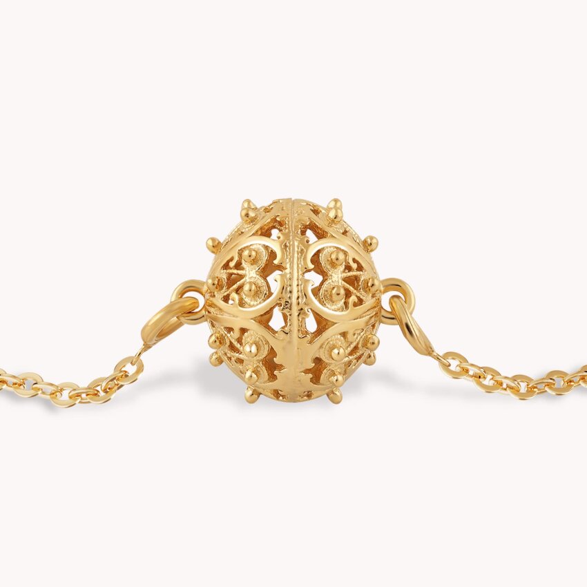 Srebrna narukvica Šibenski botun 18kt Pozlata