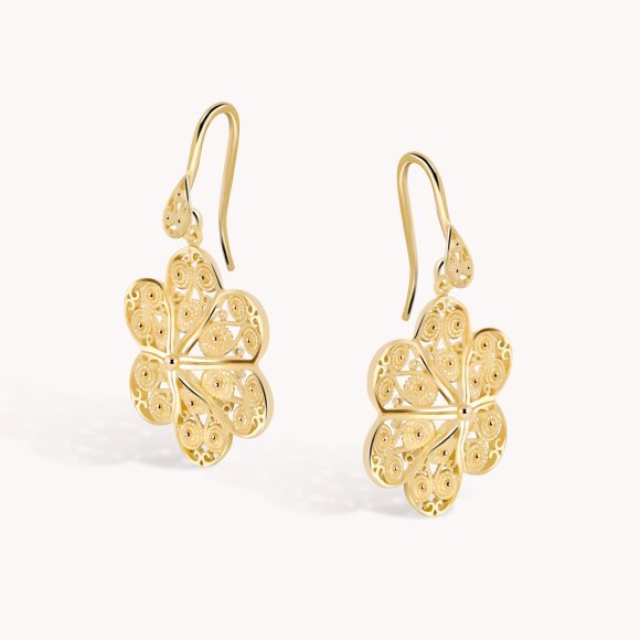 Srebrne naušnice Florentine 18kt Pozlata