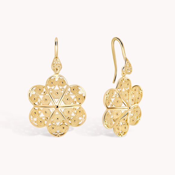 Srebrne naušnice Florentine 18kt Pozlata