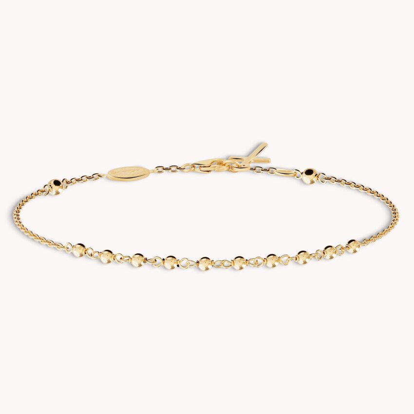 Zlatna narukvica Križ sa medaljonom