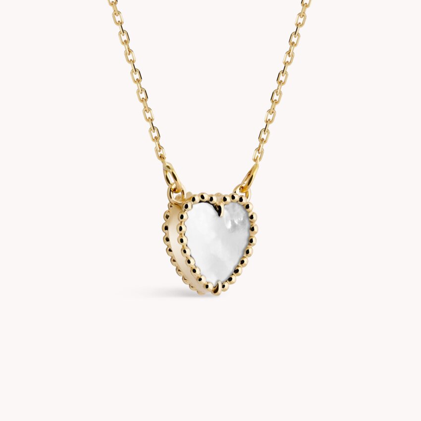 Zlatna ogrlica Bijelo Srce