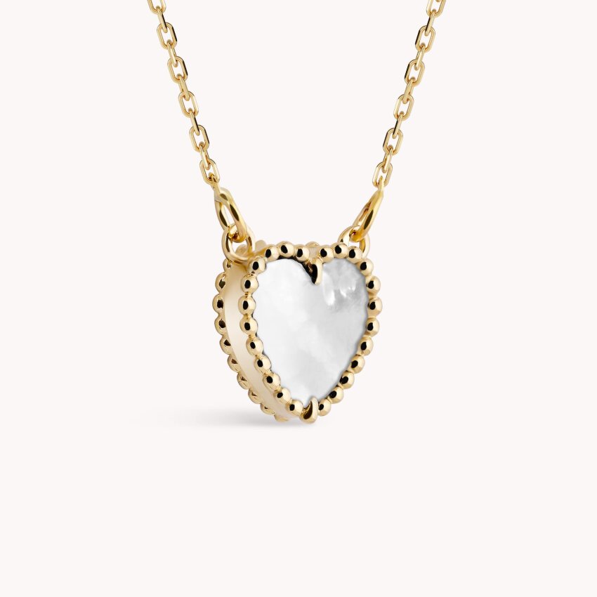 Zlatna ogrlica Bijelo Srce