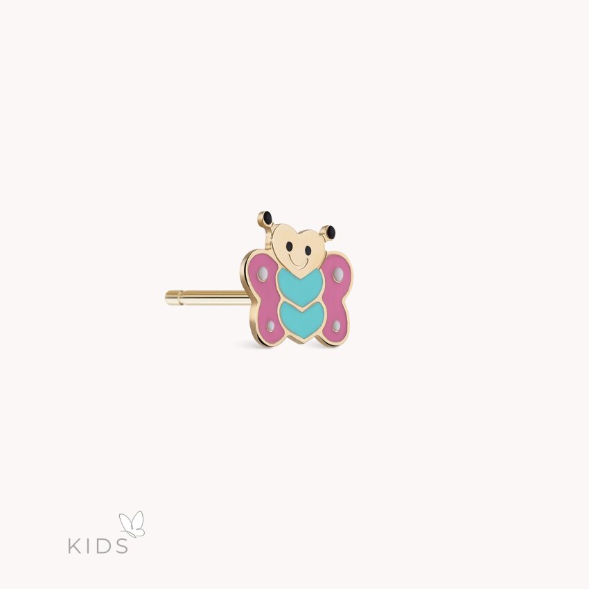 Zlatne naušnice Maleni leptirić