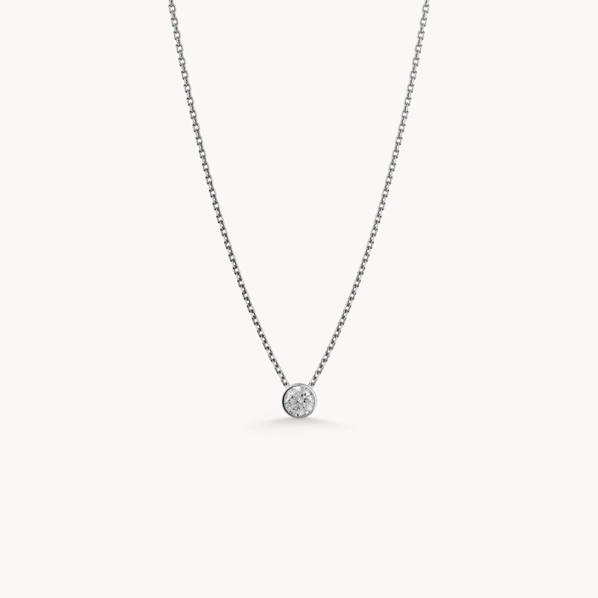 Zlatna ogrlica Jednostavnost Bijelo zlato
