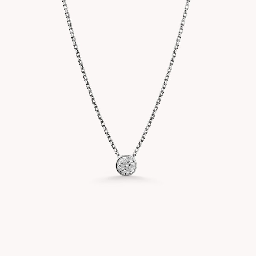 Zlatna ogrlica Jednostavnost Bijelo zlato