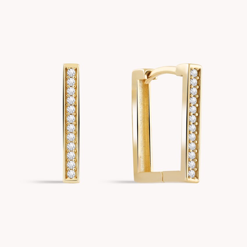 Zlatne naušnice alke s pave detaljem